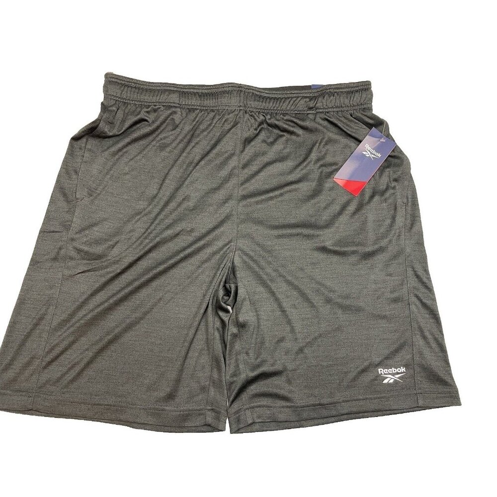 REEBOK MEN'S BLACK HEATHER CRUZ SHORT SIZE XL